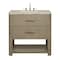 James Martin Vanities Lucian 36" Single Vanity, Pebble Oak, w/ 3 CM Tajnar Eclos Widespread Top D704-V36-PBO-WTJR - alternate 1