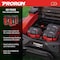 Prorun 60V 42-in. Zero-Turn Riding Lawn Mower with 10.0 Ah Batteries (3), Charger PZT60V42 - alternate 3