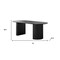 Homeroots 79" Black Wood Double Pedestal Base Oval Dining Table 720661 - alternate 2