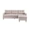Homeroots 87" Beige Polyester Blend Sofa With Ottoman With Natural Legs 544960 - alternate 2