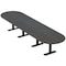 Skutchi Designs 16 Person Conference Table With Power Unit | 16' Racetrack Table | Harmony Series HAR-RAC-48X192-T.BK-WA7949-NA - alternate 1