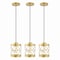 Jonathan Y Marelle 6.5" 1-Light Farmhouse Industrial Iron Filigree Caged Jar LED Pendant, Gold Painting, 3PK JYL7909A-SET3 - alternate 2