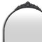 Homeroots 34" Black Metal Arch Accent Mirror 632509 - alternate 2
