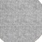 Homeroots 8' Silver And Ivory Round Floral Washable Indoor Outdoor Area Rug 581878 - alternate 2
