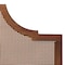 Baxton Studio Macaria Mid-Century Modern Ash Walnut Woven Rattan Queen Size Bed 248-12648-9814-ZORO - alternate 2