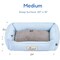 Simple Deluxe FluffyDream Calming Dog Bed, Super Soft Pet Sofa with Pillow Edge, Cute Cat Bed, Suitable for Dogs PTDBEDCUDCASH2420LBL - alternate 2