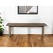 Homeroots 55" Brown Solid Wood Dining Bench 554623 - alternate 2
