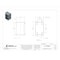 Wiegmann Captive Screws Electrical Enclosures, 6 in H, 4 in D, 4 in W, 12, 13, Steel B060404SC - alternate 3