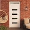 Vdomdoors Front Exterior Prehung Metal-Plastic Door, Manux 8113 White Silk, Top Sidelite Transom, Office Comm MANUX8113EXD-WS-W32xH80+14-RH - alternate 2