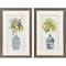 Homeroots Set Of Two Lemon Tree Pot Brown Framed Wall Art, 2PK 649324 - alternate 1