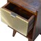 Homeroots 20" Brown Solid Wood One Drawer Nightstand 651578 - alternate 2