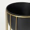 Homeroots Set of Two Black Metal 20 Ounce Round Pot Planters, 2PK 609412 - alternate 2