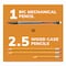 Bic Xtra Smooth Mechanical Pencil, 0.7 mm, HB #2, Black Lead, Clear Barrel, 40PK MPP40MJ-BLK - alternate 2