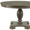 Homeroots 48" Gray Wood Pedestal Base Round Top Dining Table 631273 - alternate 2