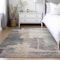 Homeroots 5' X 8' Gray Charcoal And Beige Abstract Washable Indoor Outdoor Area Rug 588523 - alternate 2