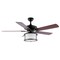 Jonathan Y Brantley 52" 2-Light Bohemian Farmhouse Iron LED CEILING FAN, Black JYL9619A - alternate 2