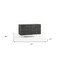 Homeroots 51" Grey Manufactured Wood Six Drawer Double Dresser 473094 - alternate 2