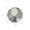 Homeroots 5' Black And White Round Floral Indoor Outdoor Area Rug 546648 - alternate 2
