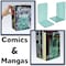 Acrimet Clear Plastic Bookends 1 Pair, Book Holder (Clear Green), 2PK 290.3 - alternate 2