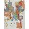Homeroots 3' X 5' Ivory Pink And Green Abstract Washable Indoor Outdoor Area Rug 599580 - alternate 2