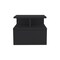 Homeroots 12" Black Wood One Drawer Floating Nightstand 526152 - alternate 1
