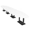 Skutchi Designs Oval Conference Table With Power Unit, 48 in W, 240 in L, White HAR-OVL-48X240-DOU.BK-W960-NA - alternate 1
