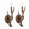 Jonathan Y Cody 5.5" 1-Light Southwestern Bohemian Resin/Iron Faux Antler LED Vanity Light, Brown Wood Fin, 2PK JYL6307A-SET2 - alternate 2