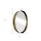Homeroots 28" Gold Round Iron Framed Accent Mirror 485065 - alternate 2