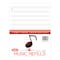 Roaring Spring Case of Music Filler Paper, 12 Staves of Music Lines, 11"x8.5", 20 sht/pk, 3 Hole Punched 20177cs - alternate 2