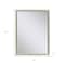 Homeroots 40" Silver Wood Accent Mirror 632766 - alternate 2