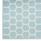 Homeroots 10' Aqua And White Geometric Indoor Outdoor Runner Rug 564055 - alternate 2