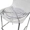 Leisuremod Astor Ripple Swirl Polycarbonate Seat Barstool with Chrome Base & Footrest ACC-30CL - alternate 2