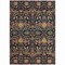 Homeroots 9' X 12' Black Red And Gold Floral Washable Indoor Outdoor Area Rug 604639 - alternate 2
