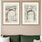 Homeroots Set Of Two Watercolor Arches II Silver Framed Print Wall Art, 2PK 416406 - alternate 2