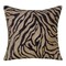 Homeroots 20" X 20" Gold Safari Animals Abstract Polyester Zippered Pillow With Beads 535231 - alternate 1