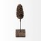 Homeroots 11" Golden Brown Resin Pinecone Tabletop Sculpture 392457 - alternate 2