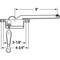 Prime-Line Prime-Line White Steel Left Single-Arm Casement Window Operator For Steel Framed Windows H 3710 - alternate 2