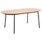 Leisuremod 82.7 in W, 29.5 in L, Manufactured Wood/Steel/Velvet, Natural Wood/Beige TT84-CNW18-BG - alternate 2