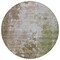 Homeroots 8' Brown And Green Round Abstract Washable Indoor Outdoor Area Rug 605514 - alternate 2