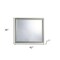 Homeroots 36" Silver Framed Dresser Mount Mirror 383982 - alternate 2