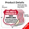 Signmission Video Surveillance Shield Sign This Area, 4 inch X 4 inch, Vinyl Decal, 5PK SHI-D-5PACK-4-473 - alternate 2