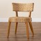 Bali & Pari Sabit Bohemian Seagrass and Mahogany Wood Dining Chair 251-13853-ZORO - alternate 2