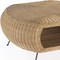Homeroots 38" Natural and Black Rattan and Iron Oval Coffee Table 488883 - alternate 2