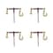 Mytee Products 5/16in-3/8in Ratchet Binder w/Grab Hook, 1/2in Slip Hook on Other, 6600 lbs WLL, 4PK CBRS38-SHx4 - alternate 2