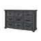 Homeroots 64" Gray Wood Nine Drawer Triple Dresser 633710 - alternate 2