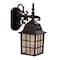 Homeroots Dark Brown Window Pane Lantern Wall Light 398601 - alternate 2