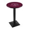 Holland Bar Stool Co 42" Blk Wrinkle Texas A&M Pub Table, 36" dia. Top L217B4236TexA-M - alternate 1