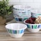 Gibson Home Tropical Sway Orleans 12 Piece 6 Inch Melamine Bowl Set in Blue 136418.01 - alternate 2