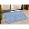 Homeroots 3' X 5' Blue And Ivory Abstract Washable Indoor Outdoor Area Rug 594917 - alternate 1