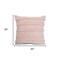 Homeroots Set of Two Pink Ribbed Cotton Throw Pillows With Fringe, 2PK 554612 - alternate 1